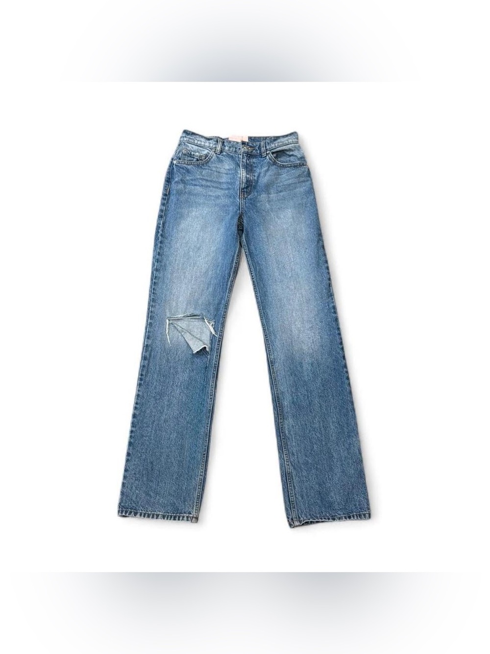 Revice Denim Medium Wash High Rise Straight Fit Jeans - Size 27